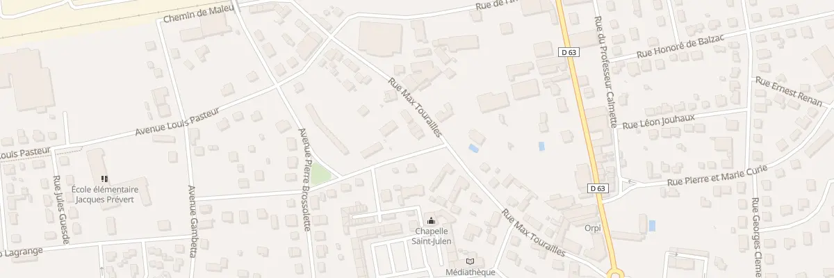 Plan du 23 Rue Max Tourailles à Terrasson-Lavilledieu