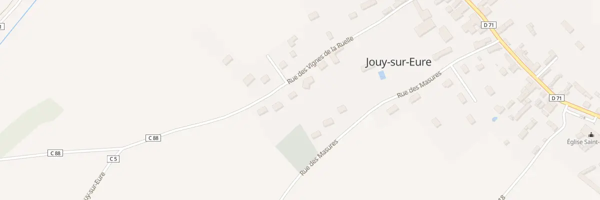 Plan du 19 Rue des Vignes de la Ruelle à Jouy-sur-Eure