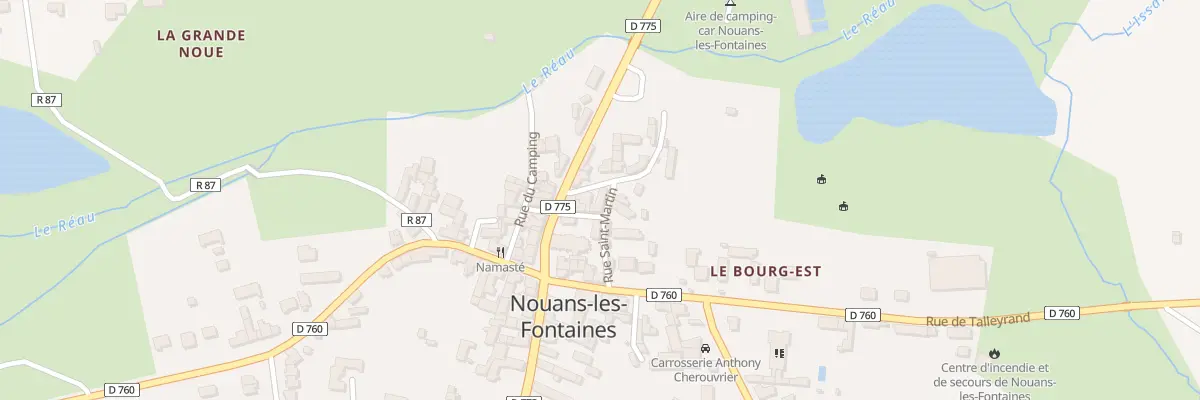 Plan du 2 Rue du Lavoir à Nouans-les-Fontaines