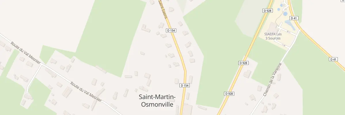 Plan du 13 Rte de Saint Saens à Saint-Martin-Osmonville
