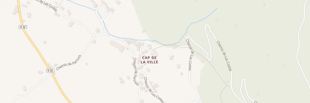 Plan du 208 Cap de la Ville à Ercé