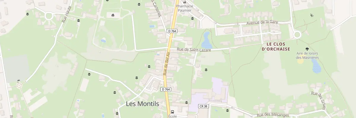 Plan du 35 Rue de Bel-Air aux Montils