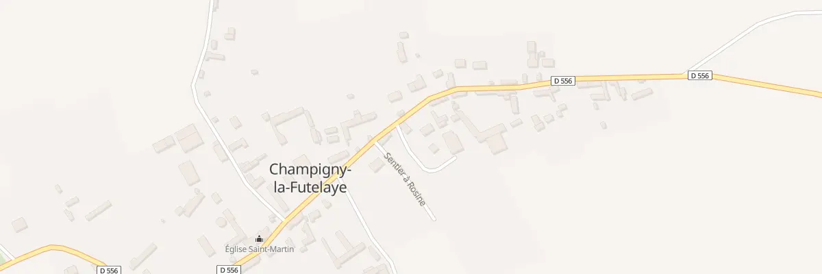 Plan du 21 Rte du Bois Lozier à Champigny-la-Futelaye