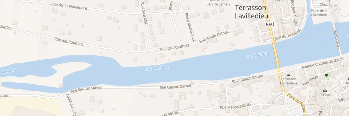 Plan du 17 Rue des Rouffiats à Terrasson-Lavilledieu