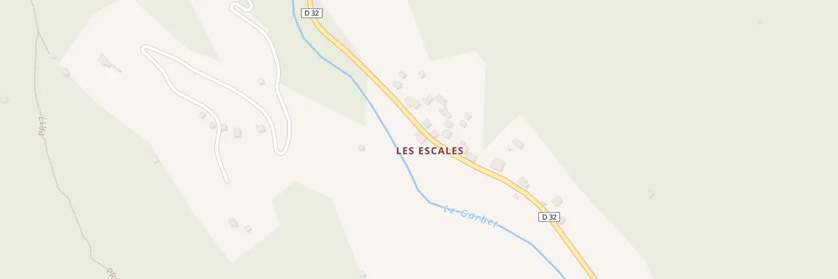 Plan du 245 Las Escales à Ercé