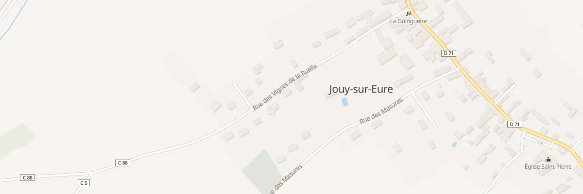 Plan du 15 Rue des Vignes de la Ruelle à Jouy-sur-Eure