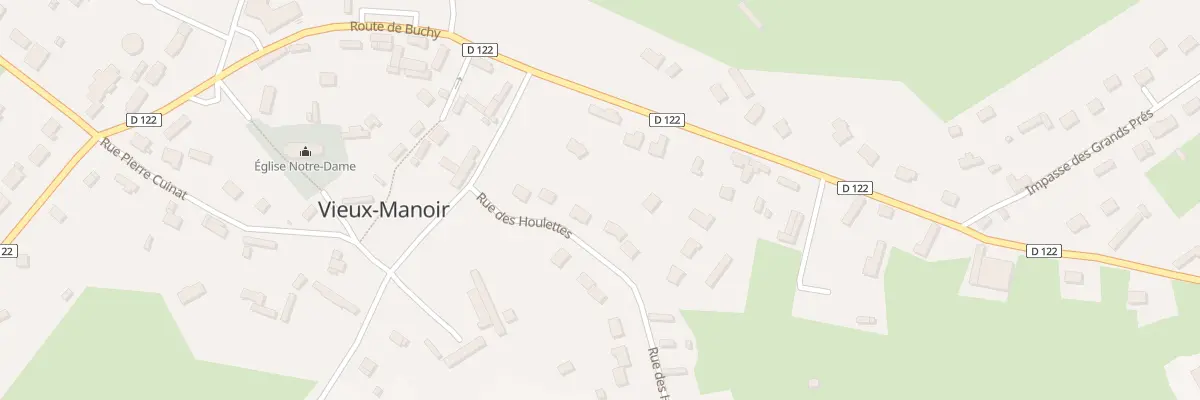Plan du 76 Rue des Houlettes à Vieux-Manoir