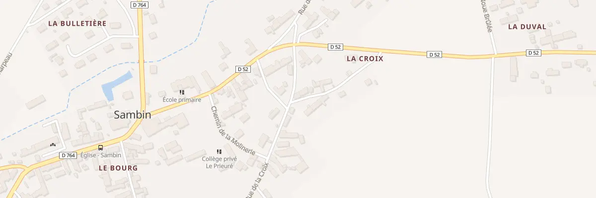 Plan du 1 Che Privé du Tabellion à Sambin