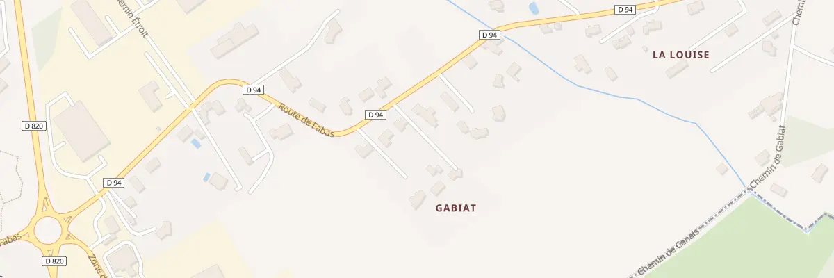 Plan du 656 Rte de Fabas à Canals
