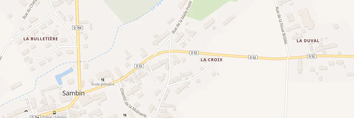 Plan du 44 Rue de la Croix à Sambin