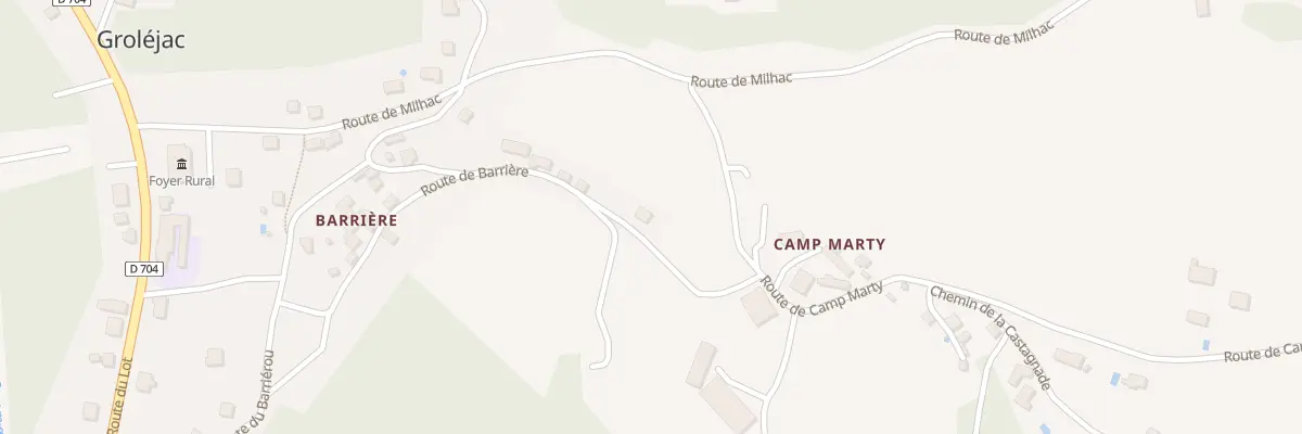 Plan du 300 Camp Marty à Groléjac