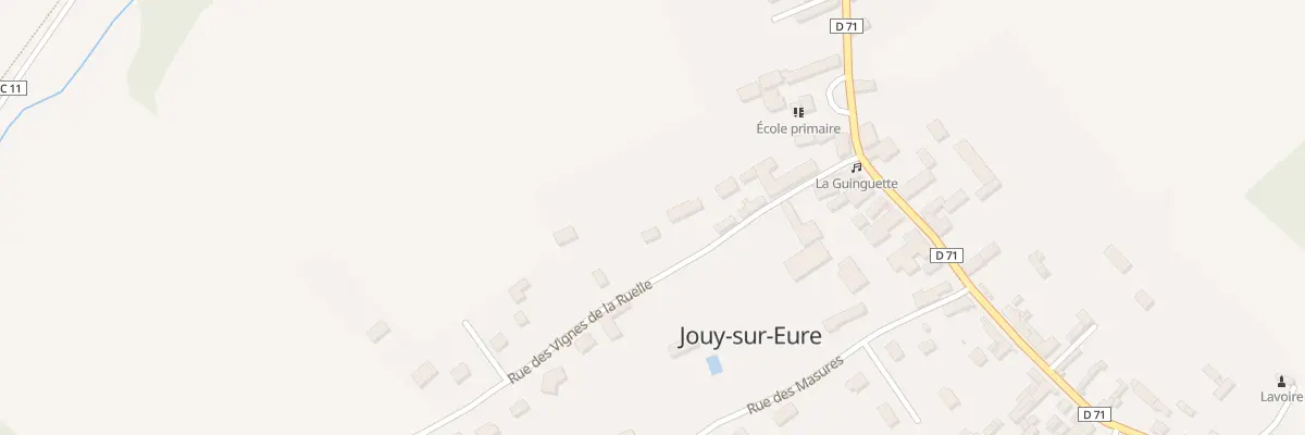 Plan du 12 Rue des Vignes de la Ruelle à Jouy-sur-Eure
