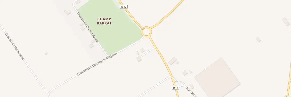 Plan du 3 Rte de Grisolles à Ondes