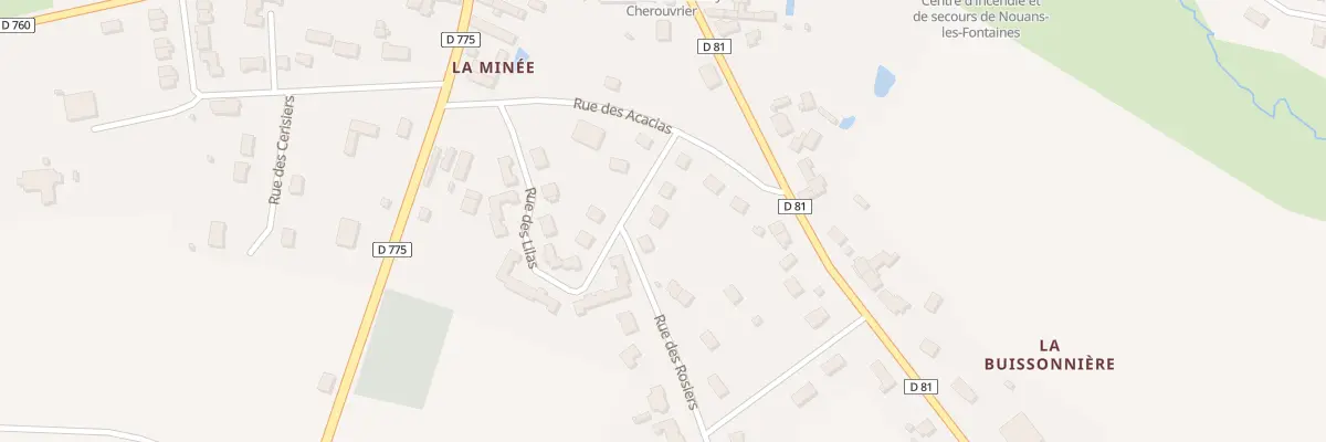 Plan du 5 Rue des Lilas à Nouans-les-Fontaines
