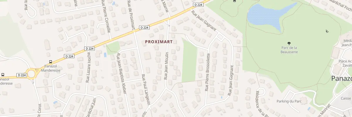 Plan du 11 Rue Jean Moulin à Panazol