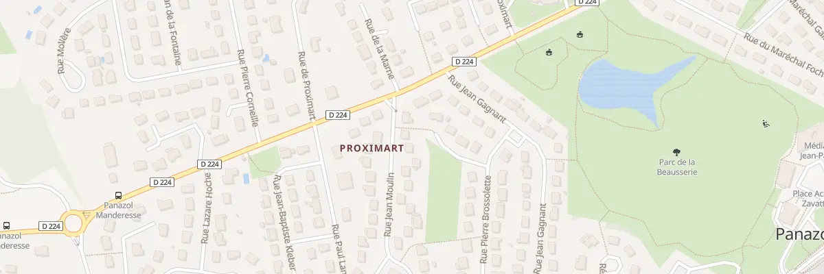 Plan du 3 Rue Jean Moulin à Panazol