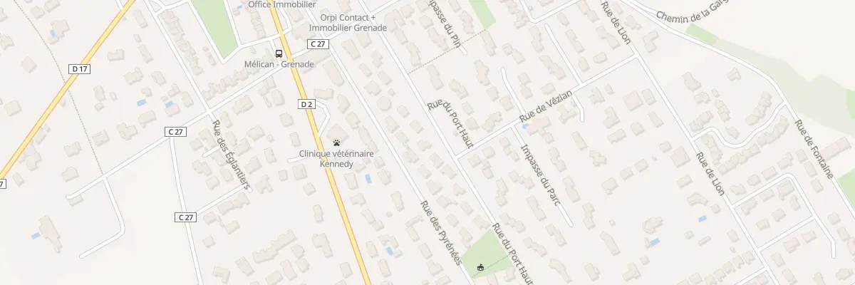 Plan du 14 Rue du Port Haut à Grenade