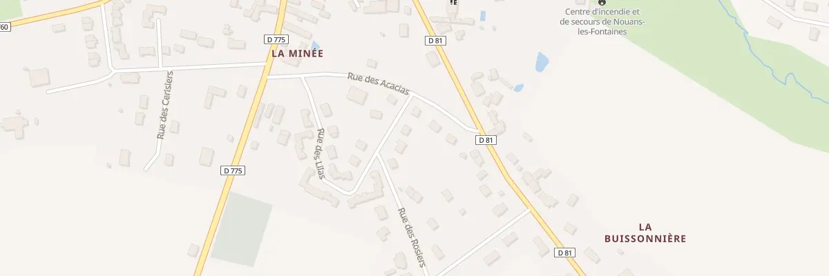 Plan du 3 Rue des Lilas à Nouans-les-Fontaines
