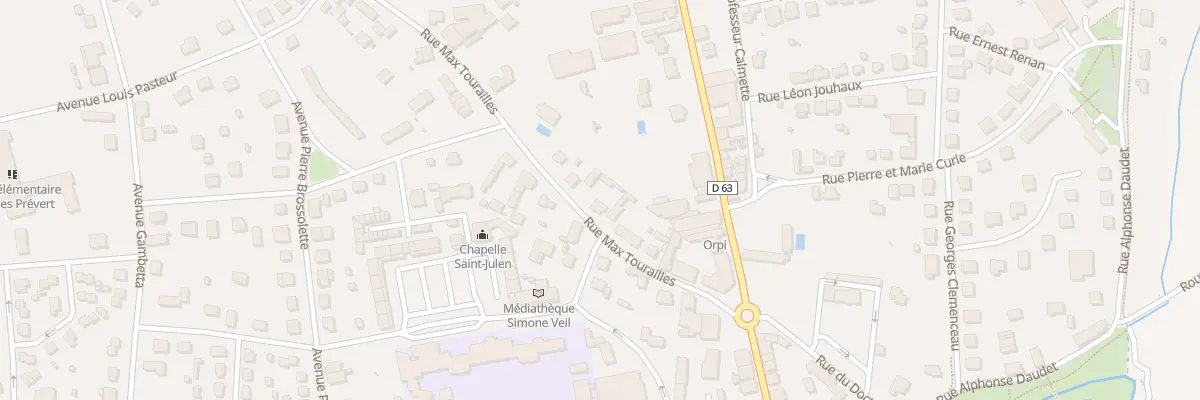 Plan du 10 Rue Max Tourailles à Terrasson-Lavilledieu