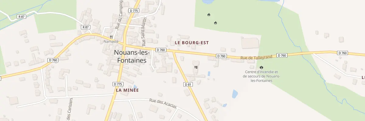 Plan du 1 Rue George Sand à Nouans-les-Fontaines