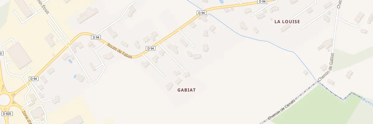 Plan du 678 Rte de Fabas à Canals