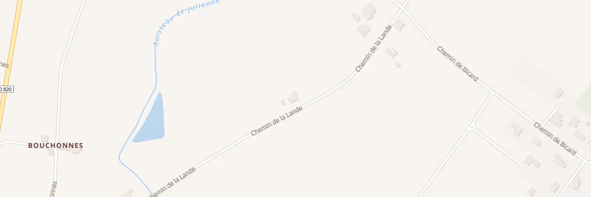Plan du 715 Che de la Lande à Canals