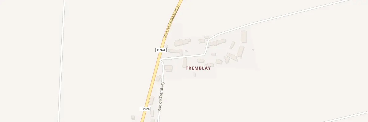 Plan du 5 All de Tremblay à Oucques La Nouvelle