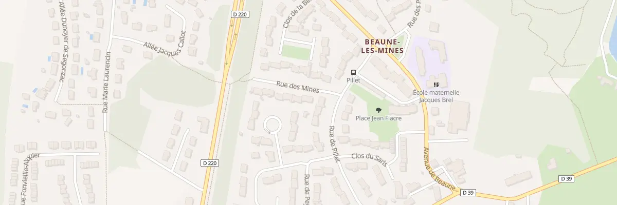 Plan du 3 Rue des Mines à Limoges