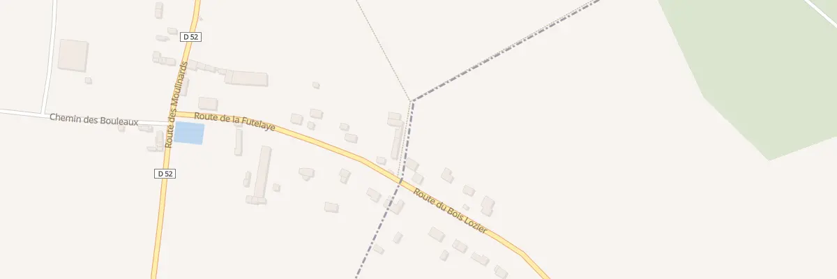 Plan du 1 Rte du Bois Lozier à Champigny-la-Futelaye
