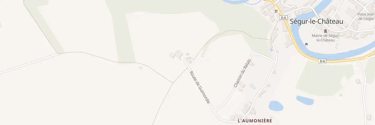 Plan du 2 Rte de Guimordie à Ségur-le-Château