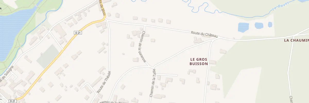 Plan du 114 Rte du Château à Monthou-sur-Cher