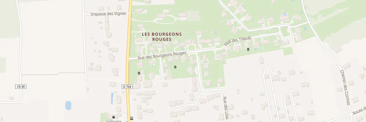 Plan du 15 Rue des Bourgeons Rouges aux Montils