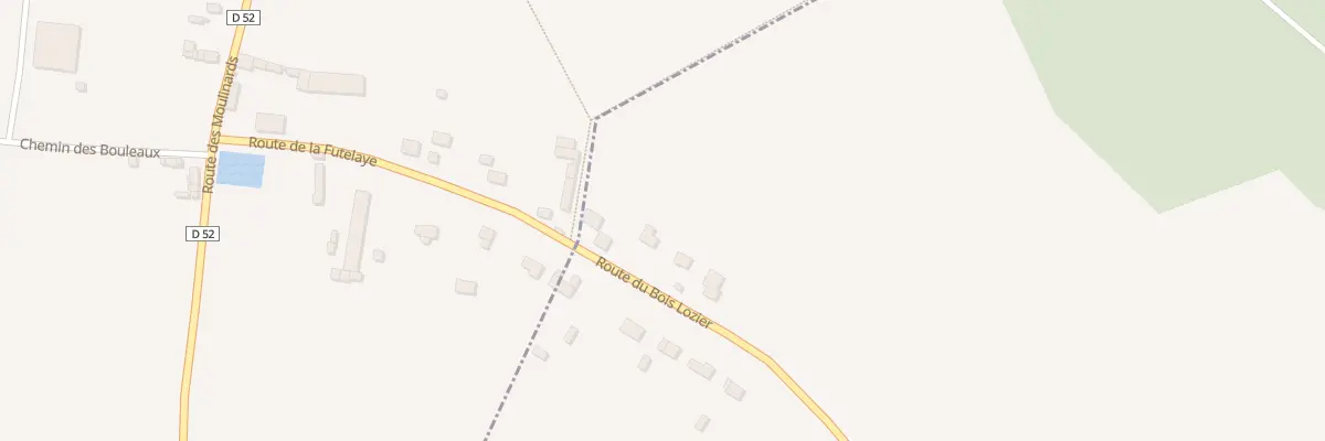 Plan du 5 Rte du Bois Lozier à Champigny-la-Futelaye