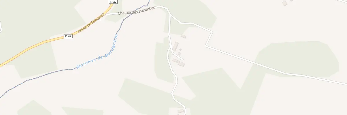 Plan du 252 Che des Palombes à Castelnaud-la-Chapelle