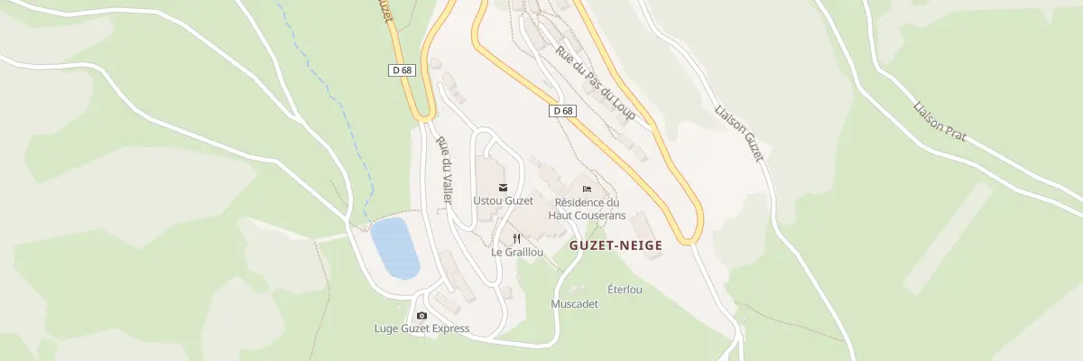 Plan du 6029 Guzet Neige à Ustou