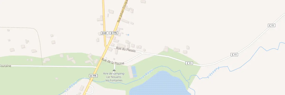 Plan du 6 Rue du Plessis à Nouans-les-Fontaines