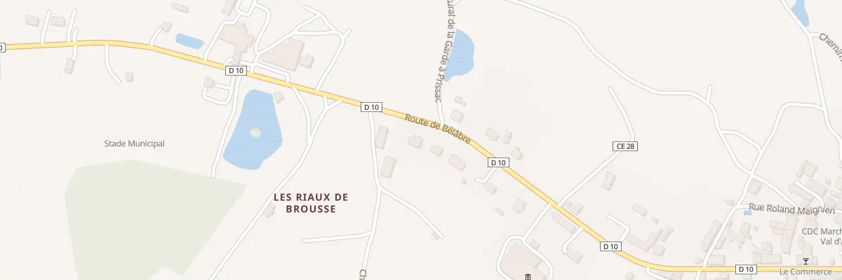 Plan du 43 Rte de Belabre à Prissac