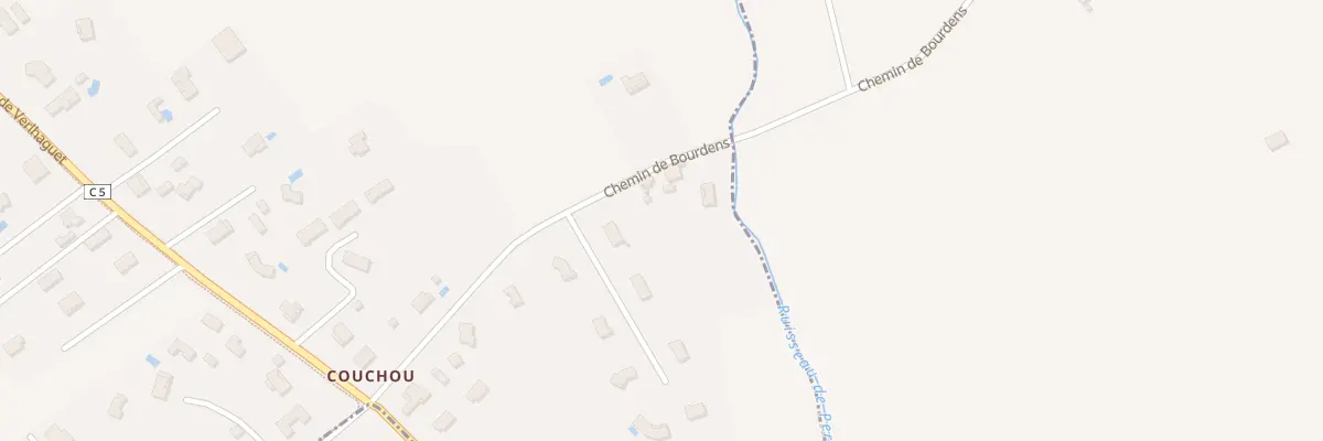 Plan du 268 Che de Bourdens à Montbeton
