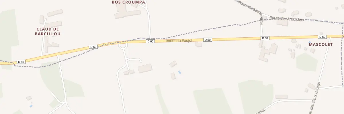 Plan du 195 Mascolet à Saint-Crépin-et-Carlucet
