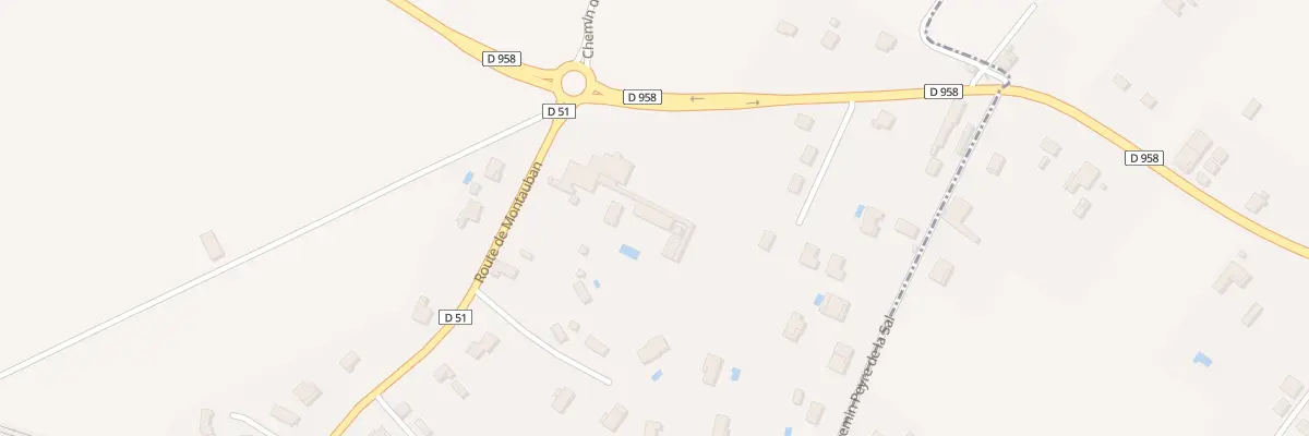 Plan du 1715A Rte de Castelsarrasin à Montbeton