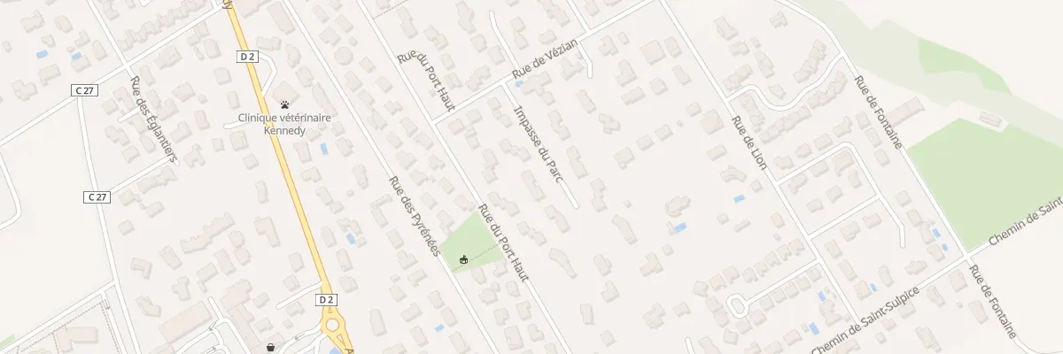 Plan du 10 Imp du Parc à Grenade