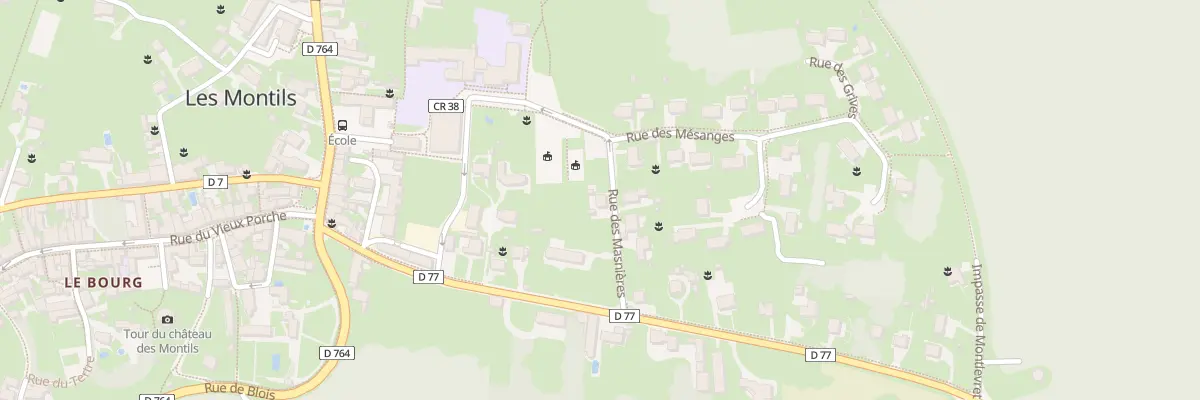 Plan du 4 Rue des Masnières aux Montils