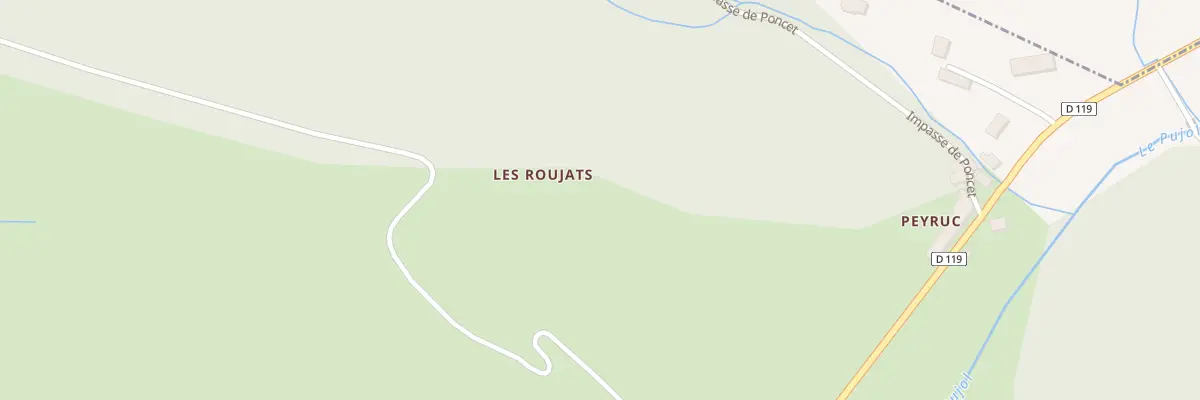 Plan du 9001 Les Roujats à Clermont