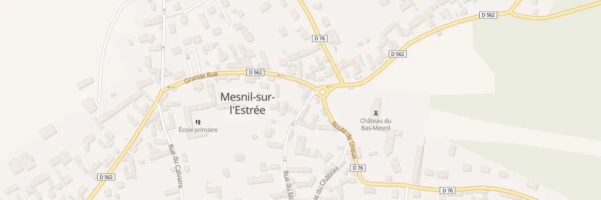 Plan du 1 Pl du Château à Mesnil-sur-l’Estrée