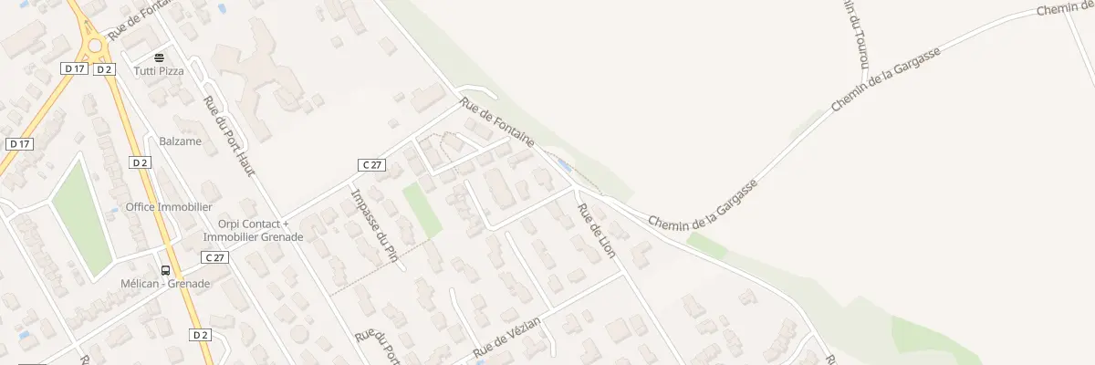 Plan du 2 Imp des Ramiers à Grenade