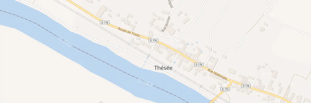 Plan du 3 Rue Nationale à Thésée