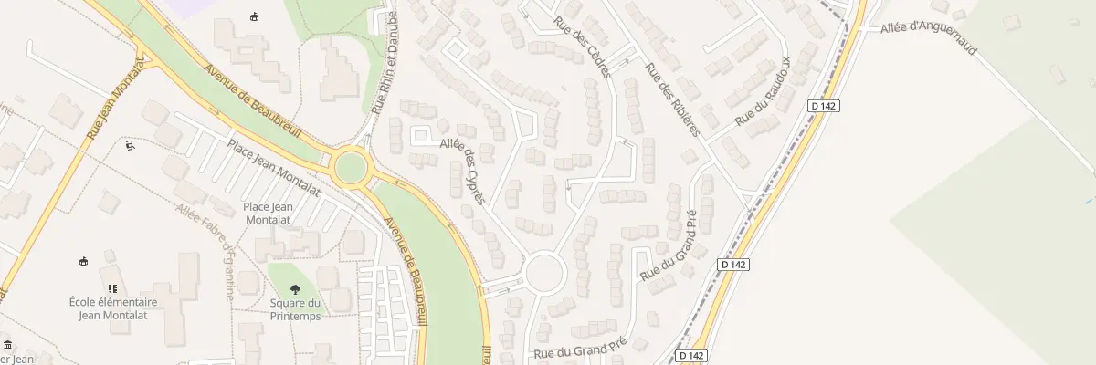 Plan du 21 Rue des Cèdres à Limoges