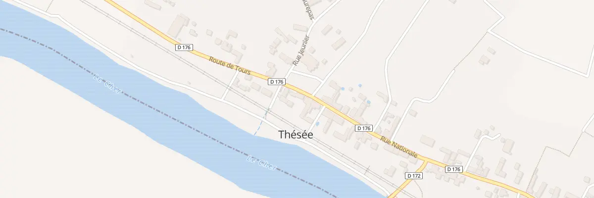 Plan du 5 Rue Nationale à Thésée