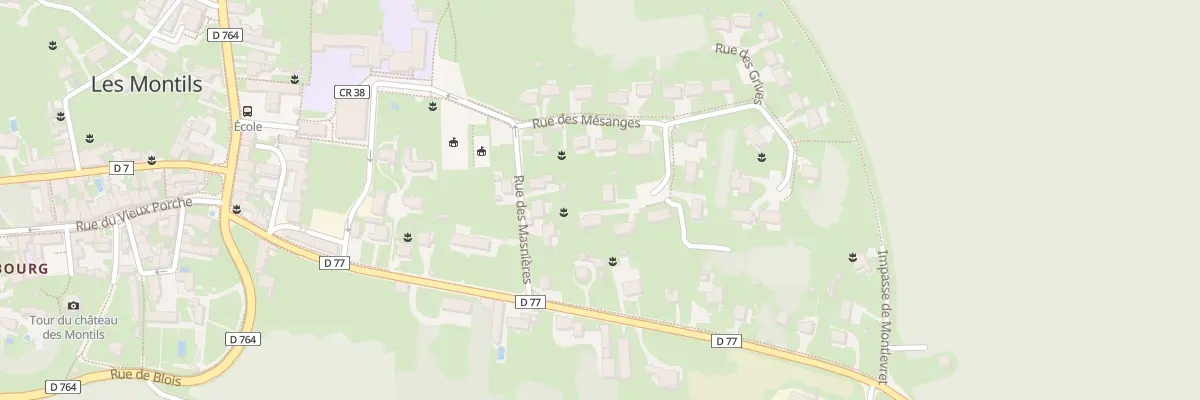 Plan du 1 Rue des Bergeronnettes aux Montils