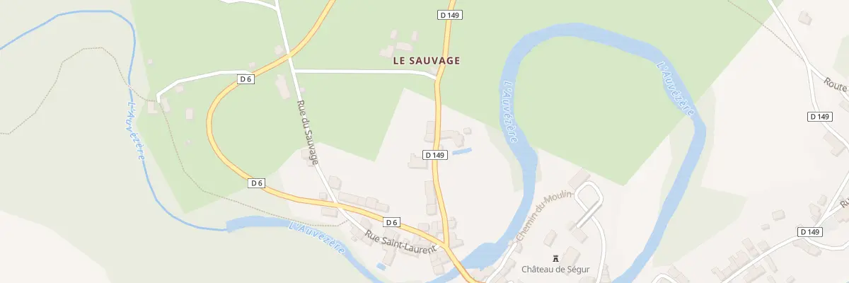 Plan du 11 Rue des Farges à Ségur-le-Château